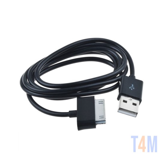 USB CHARGING CABLE FOR SAMSUNG GALAXY TAB GT-P1000 GT-P5100 BLACK